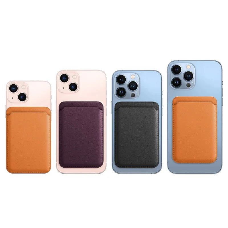 Original Apple Magsafe wallet Magnetic Card holder Case For iPhone 13 16 15 12 14 Pro Max Plus Phone Leather Bag Official Cover