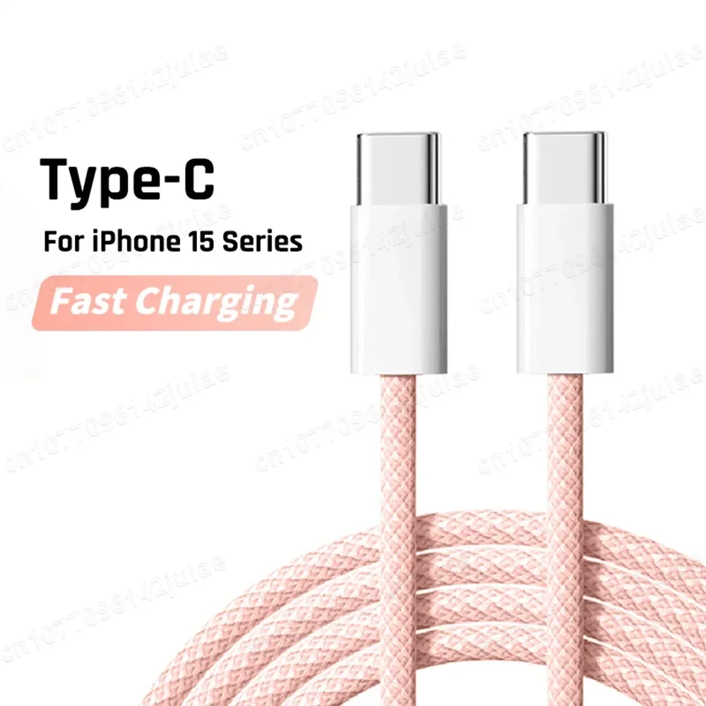 Original PD 60W Fast Charger 6A USB C to Type C Cable For Apple iPhone 16 17 Pro MAX Quick Charging For Samsung S24 Xiaomi Cable