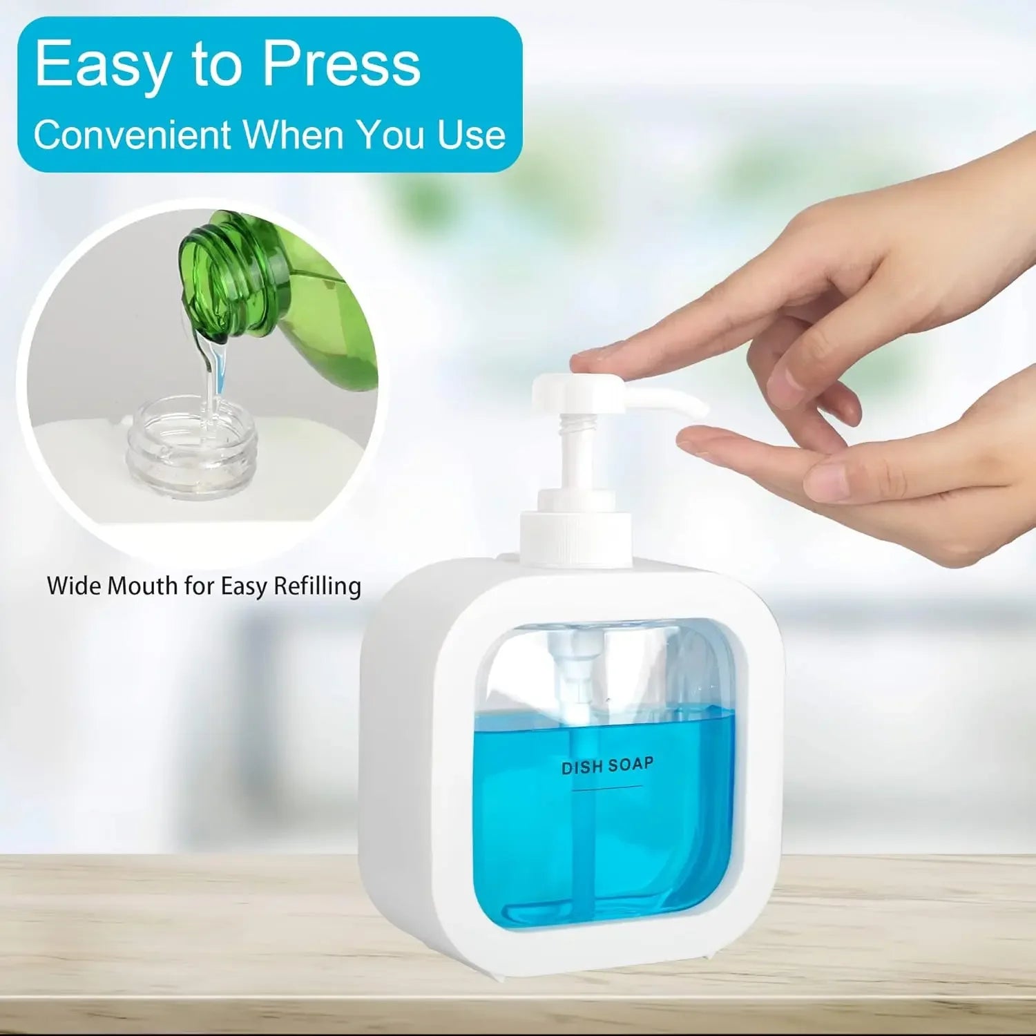 1 PC 300ml/500ml Bathroom Soap Dispenser Refillable Lotion Shampoo Shower Gel Holder Portable Travel Dispenser Empty Bath Pump