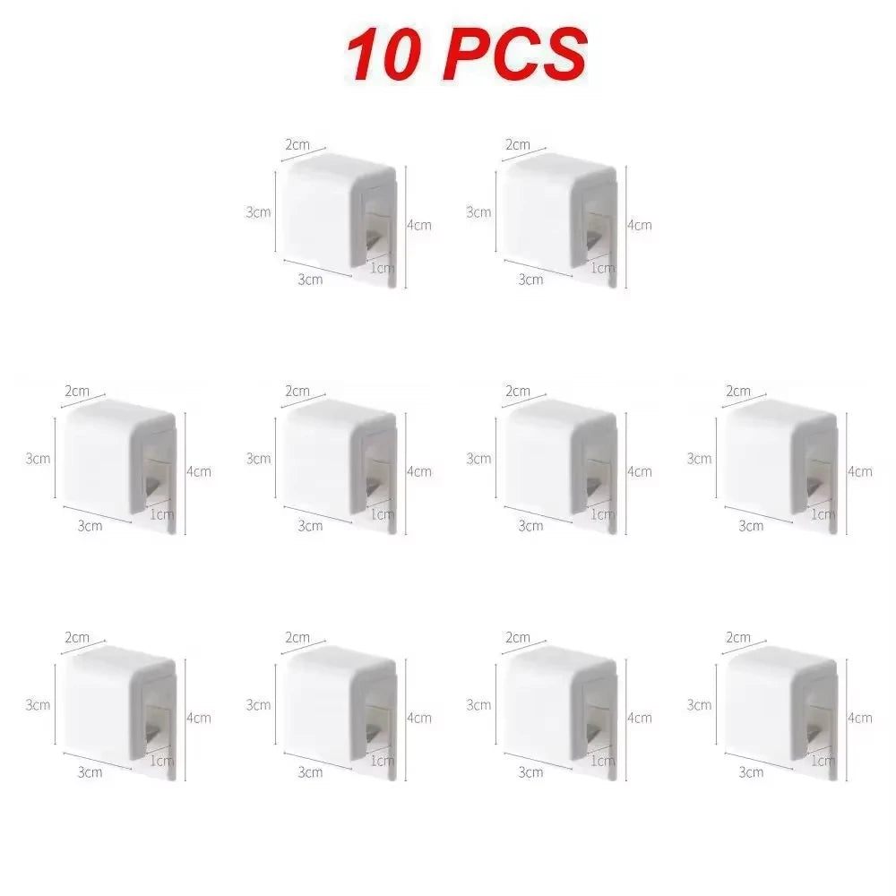 1/2/3/5/10pcs Punch-free Toothbrush Holder Wall-mounted Toothpaste Holder Storage Rack Holders Organizer Bathroom Accessories
