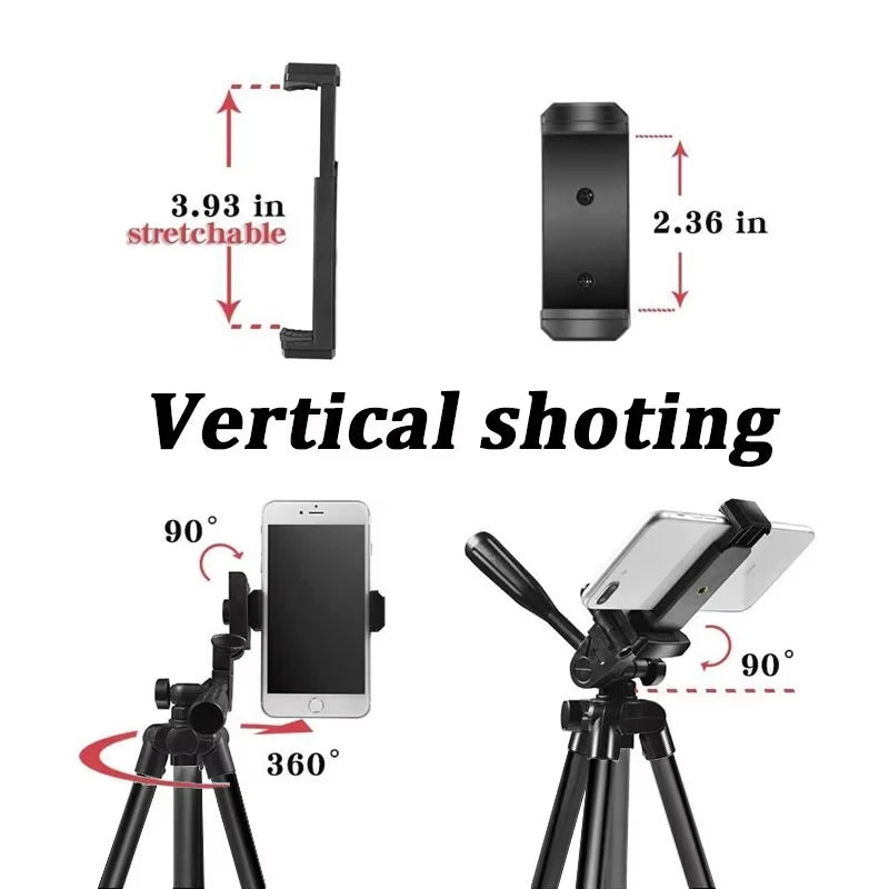3120 Tripod For Phone 100cm Universal Camera Tripod Stand Phone Holder Lightweight Universal Photography For Xiaomi Huawei DSLR
