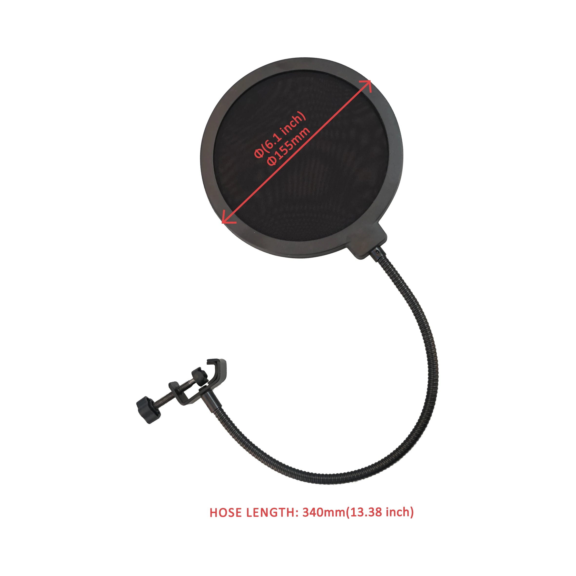 Microphone accessories Metal pop filter universal microphone windshield for studio recording condenser microphone