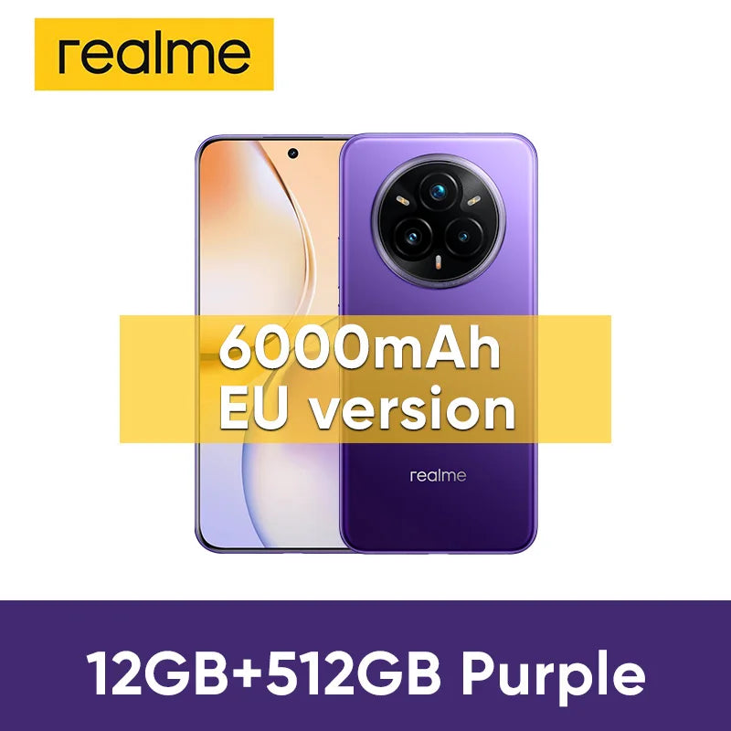 Realme 14 Pro Plus 5g Smartphone Global Version Android Nfc Original Snapdragon 7S Gen 3 6.83'' 120Hz Oled Display 50Mp Camera