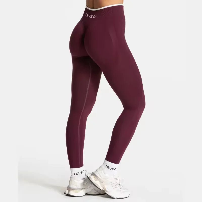 TEVEO Ignites Sculpture Tight Pants Seamless Tight Pants Women's Yoga Pants Running Hip Lifting Exercise Gym