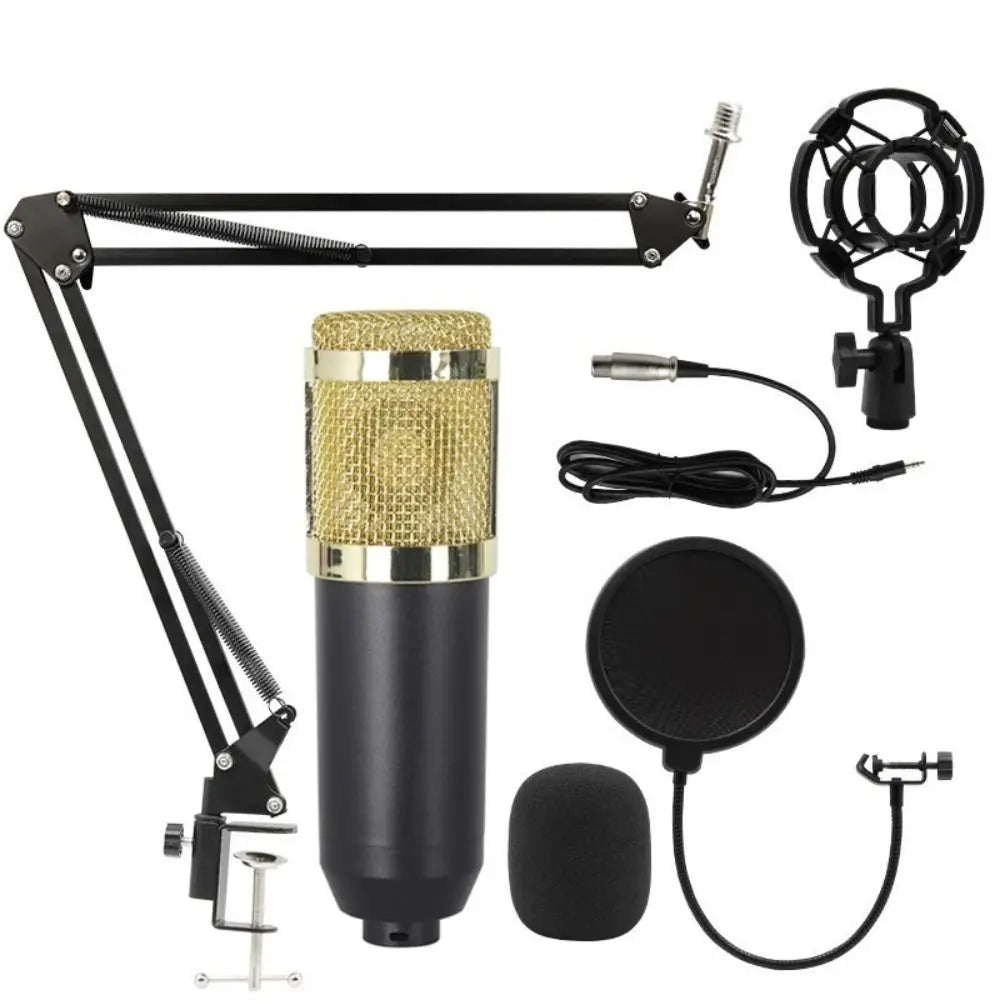 BM800 Condenser Microphone Kit Streaming Mobile Phone Audio Mixer Computer Sound Card V8 Audio Mixer Streaming Audio Smartphone