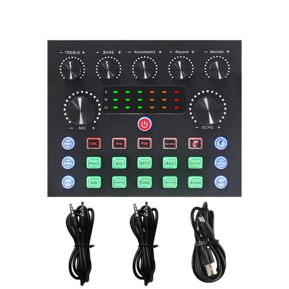 BM800 Condenser Microphone Kit Streaming Mobile Phone Audio Mixer Computer Sound Card V8 Audio Mixer Streaming Audio Smartphone