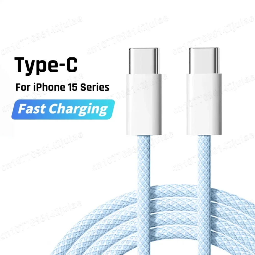 Original PD 60W Fast Charger 6A USB C to Type C Cable For Apple iPhone 16 17 Pro MAX Quick Charging For Samsung S24 Xiaomi Cable