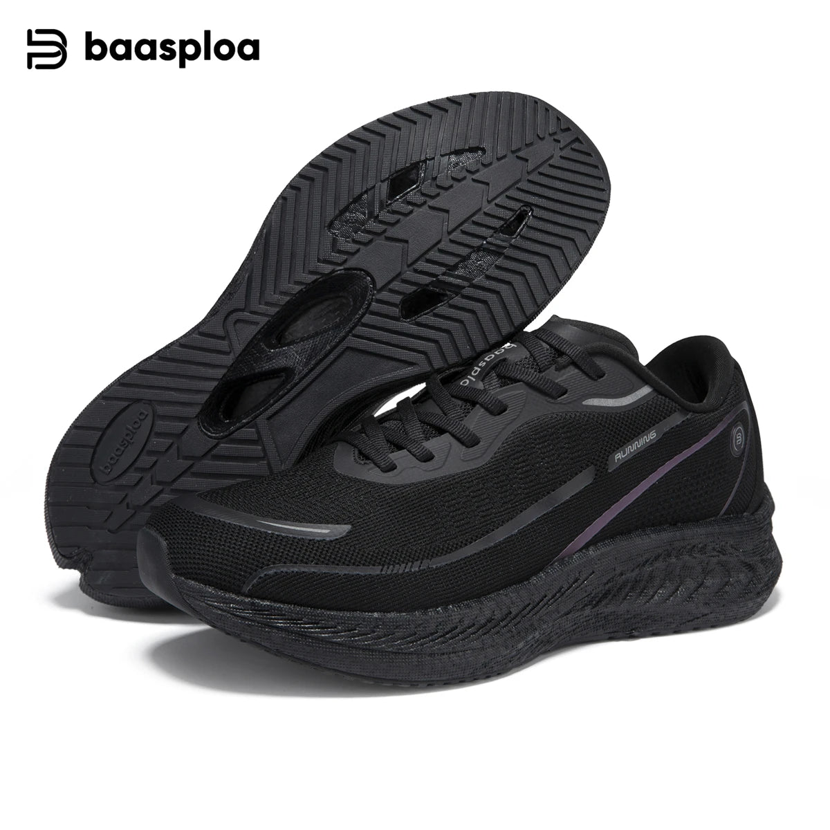Baasploa Men Running Shoes 2025 New Professional Training Lightweight Sport Shoes Male Carbon Plate Mesh Breathable Sneakers