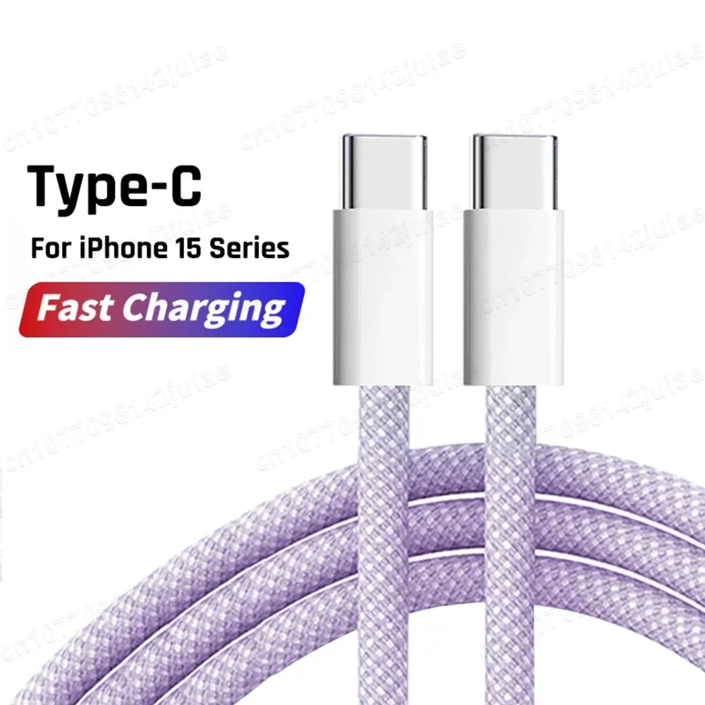 Original PD 60W Fast Charger 6A USB C to Type C Cable For Apple iPhone 16 17 Pro MAX Quick Charging For Samsung S24 Xiaomi Cable