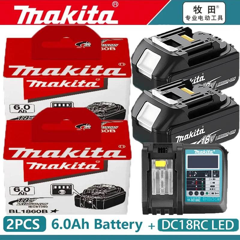💎Original Makita 6Ah for Makita 18V Battery BL1830B BL1850B BL1850 BL1840 BL1860 BL1815 Replacement Lithium Battery💎