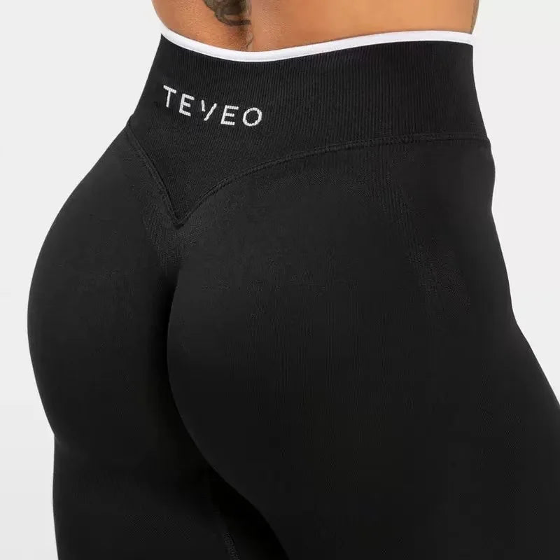 TEVEO Ignites Sculpture Tight Pants Seamless Tight Pants Women's Yoga Pants Running Hip Lifting Exercise Gym