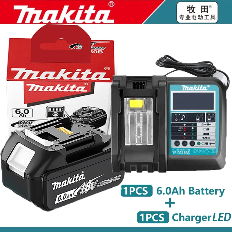 💎Original Makita 6Ah for Makita 18V Battery BL1830B BL1850B BL1850 BL1840 BL1860 BL1815 Replacement Lithium Battery💎