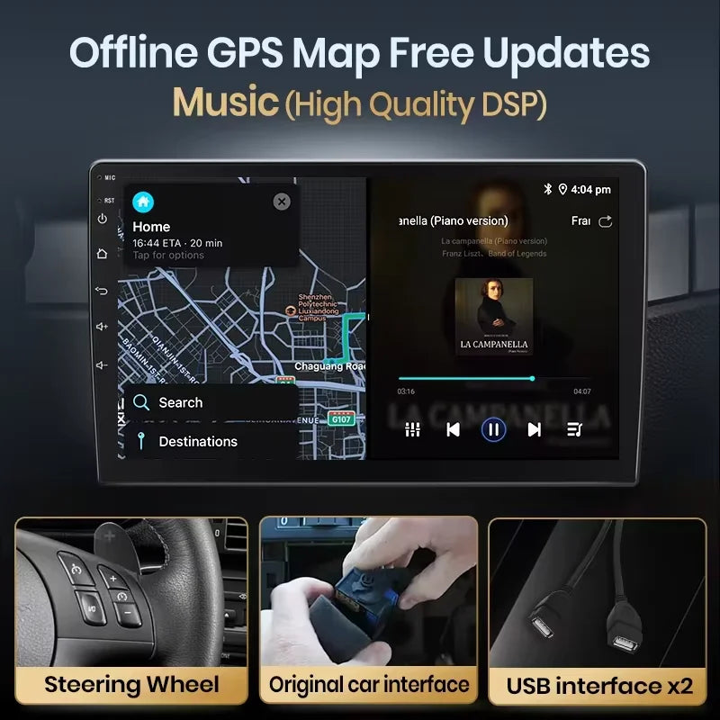 Junsun 7 Inch Car Radio for Fiat Linea Punto Evo 2012-2015 Wireless CarPlay Android Auto Intelligent Multimedia 4G