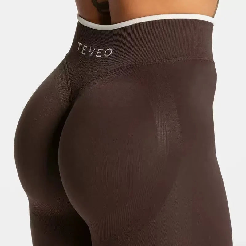 TEVEO Ignites Sculpture Tight Pants Seamless Tight Pants Women's Yoga Pants Running Hip Lifting Exercise Gym