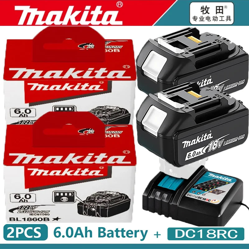 💎Original Makita 6Ah for Makita 18V Battery BL1830B BL1850B BL1850 BL1840 BL1860 BL1815 Replacement Lithium Battery💎