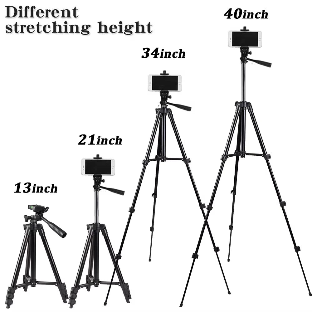 3120 Tripod For Phone 100cm Universal Camera Tripod Stand Phone Holder Lightweight Universal Photography For Xiaomi Huawei DSLR