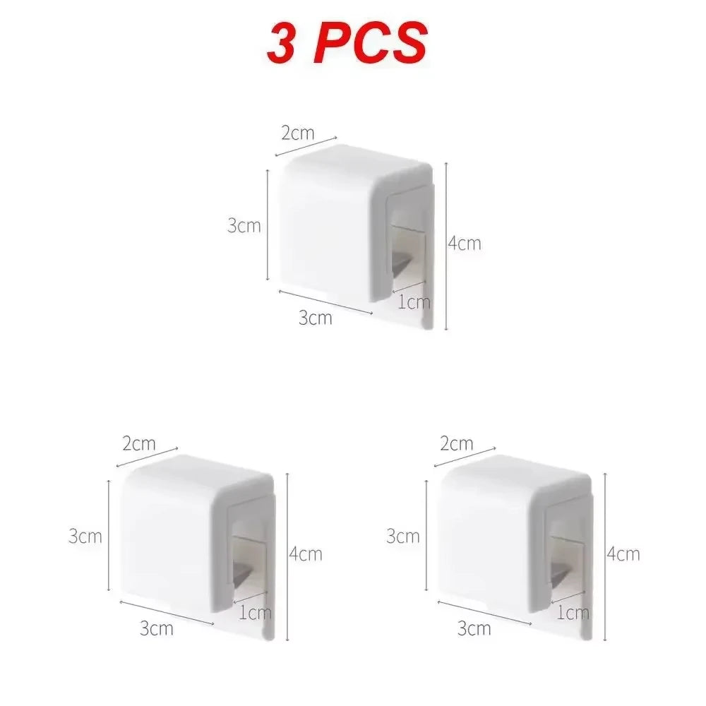 1/2/3/5/10pcs Punch-free Toothbrush Holder Wall-mounted Toothpaste Holder Storage Rack Holders Organizer Bathroom Accessories