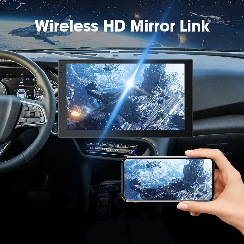 7 9 10 Inch Car Stereo Screen 2 Din CarPlay Android Auto Universal Car Radio with Backup Camera BT GPS WiFi FM Multimedia Player