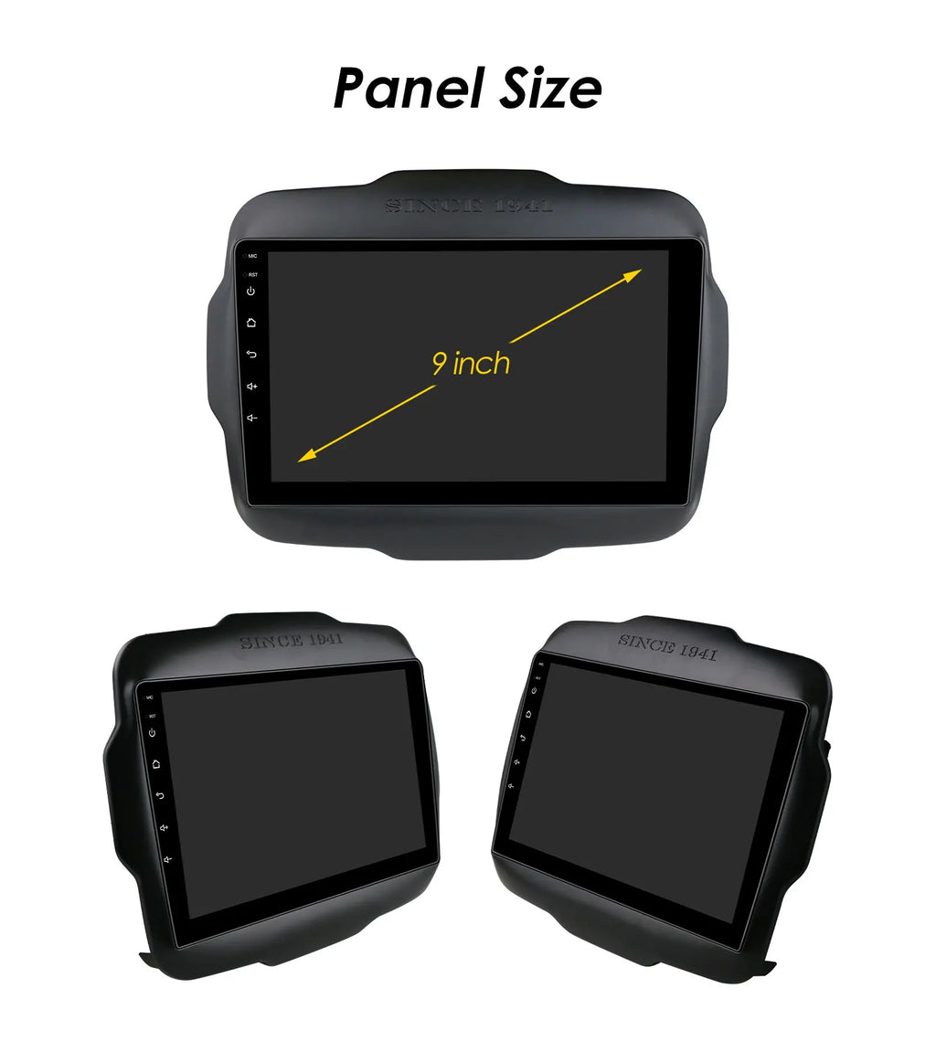 Hizpo Carplay Car Radio For Jeep Renegade 2016 2017 2018 2019 2020 GPS Navigation Android Auto Stereo Multimedia Player 8+128G